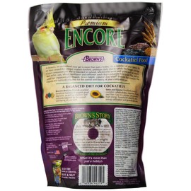 F.M. Brown's Encore Premium Cockatiel Bird Food, 2-Pound