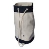 Duffel Bag – Natural/Navy Drawstring Bag (Blue)