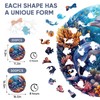 Wooden Puzzles for Adults, Dolphins World Wooden Jigsaw Puzzles 200pcs,11.2x11.2in,Medium,Unique