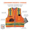Ergodyne GloWear 8254HDZ Class 2 Heavy-Duty Surveyors Safety Vest ,Orange,