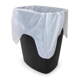 Plasticplace 32-33 Gallon Trash Bags │ 0.7 Mil │ White Garbage Can Liners │ 33” x 39” (150 Count)