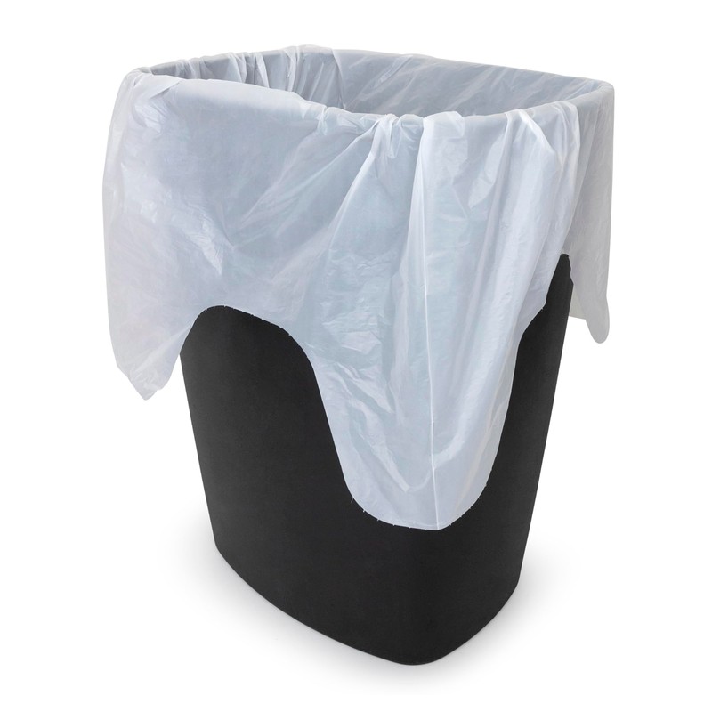 Plasticplace 32-33 Gallon Trash Bags │ 0.7 Mil │ White