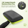 Pecute Self-Cleaning Slicker Brush for Dogs, Cats, Lightweight Dog Brush
