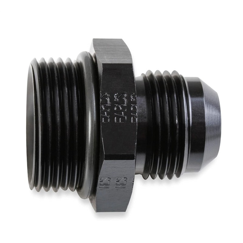 Earl's Adapter, 6An Male To -12 Port, Black