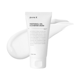 pure:K pure:K Panthenol 10% Cica Repair Cream C Korean Face Moisturizer for Dry & Sensitive Skin, Soothing Vitamin B5 Skincare, Barrier Repair Cream (80ml / 2.7 fl oz)