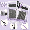 Kit Extensiones De Pestañas, 10-18mm Set De 4 Cajas