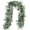 Winlyn 5.9' Long Faux Silver Dollar Eucalyptus Leaves Greenery Artificial