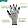 Kebada W3 Work Gloves for Men and Women, Touchscreen Nylon