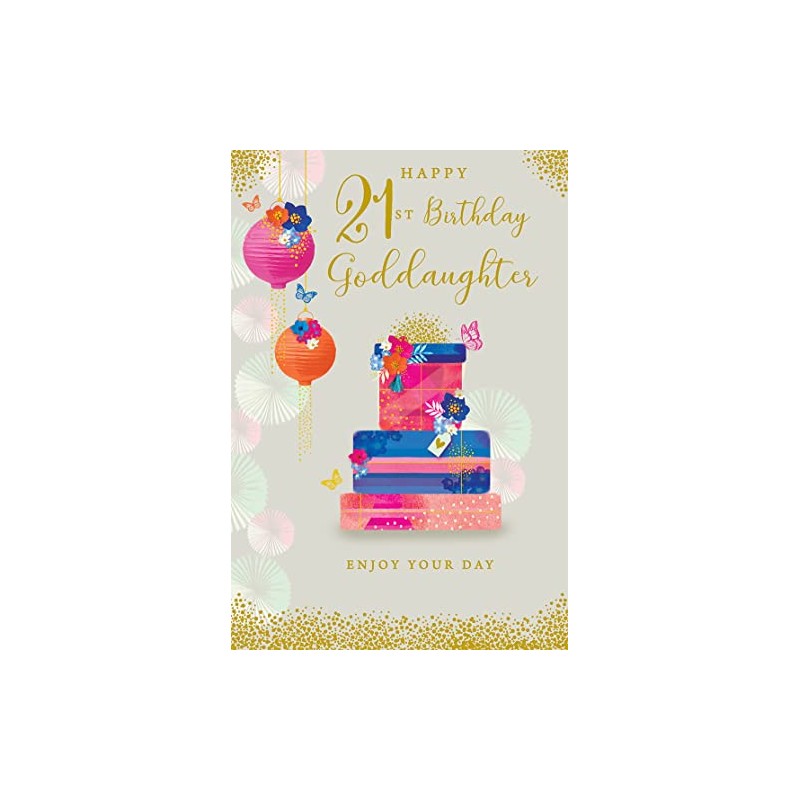 Birthday Wishes Goddaughter 21st 21 Today Happy Birthday Card Lovely