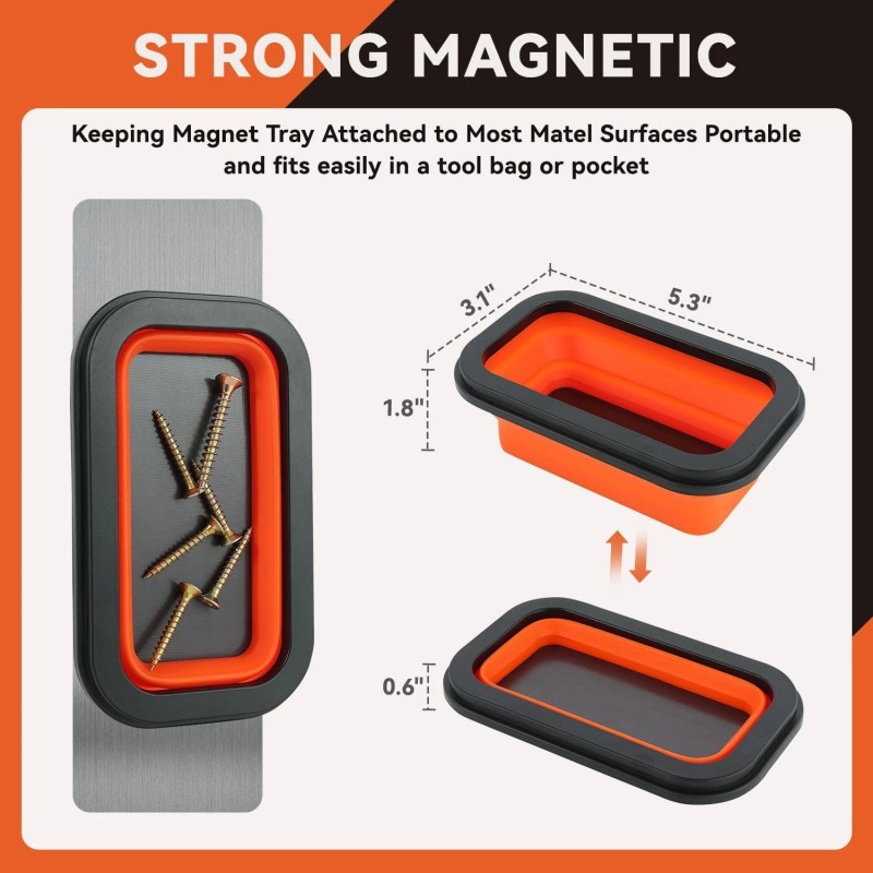 LOZAGU 4 Pack Telescoping Magnet Pick-up Tool Set with Magnetic