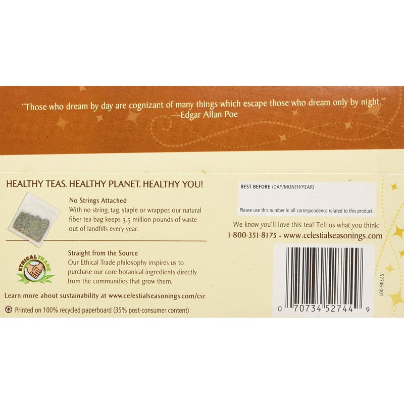 Celestial Seasonings Tea Caramel Apple Dream 20 bags