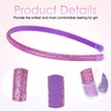 Thin Glitter Headbands for Girls 5 Pcs Sparkly Cute Non