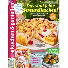 Kochen und Geniessen 8/2024 "Das sind feine Streuselkuchen!"