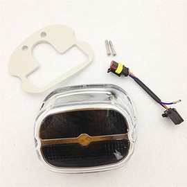 SMT-Tail Brake Light Compatible With Harley FLT FLST FXST Dyna Sportster 1999-Later Clear Lens [B075VLS47G]