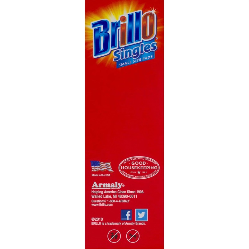 Brillo Single Use Steel Wool Soap Pads, Smaller Size Original