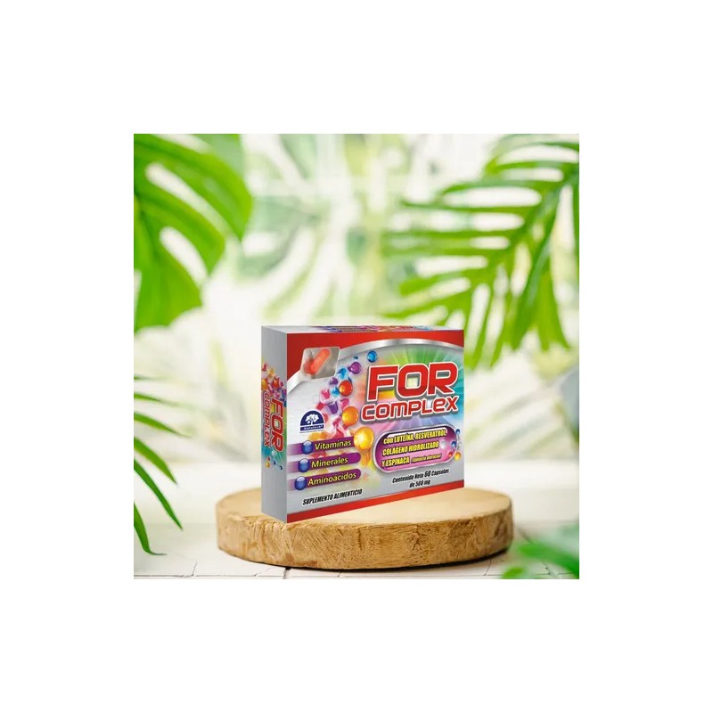 For Complex 60 Caps 500mg Suplemento Con Luteína Natutech Sin