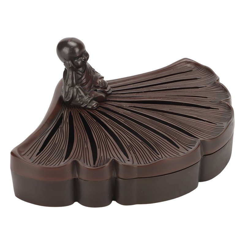 Ginkgo Leaf Incense Burner Antique Exquisite Zinc Alloy Incense Burner