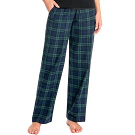 Nutria Womens Flannel Pajama Pants Plaid Cotton Soft Brushed PJ Bottoms Warm Lounge Sleep Winter Sleepwear with Pockets D06
