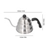Stainless Steel Pour Over Coffee Kettle Vintage Gooseneck Spout Pot
