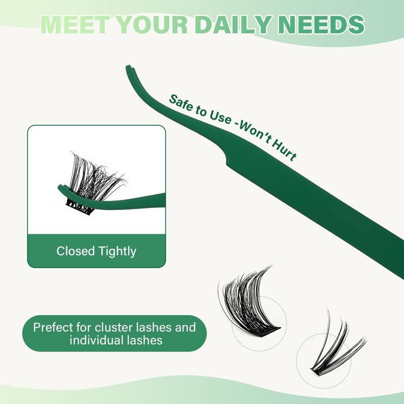 KEYYOU DIY Cluster Lashes Kit Volume Waterproof Long-Lasting Lash Extension