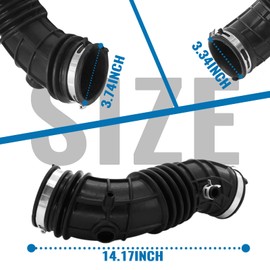 17228-R42-A00 Engine Air Intake Hose for 2008-2012 Honda Accord 2.4L for 2012-2015 Honda Crosstour 2.4L Intake Filter Tube With Clamps #Replaces 696-053 17228R42A00 (17228-R42-A00)