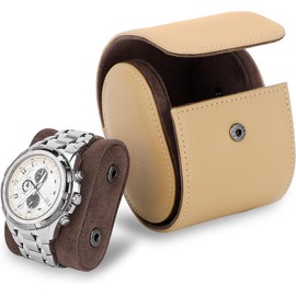 GNEGNI Watch Case, Storage for 1/2, Waterproof, Shockproof, High-grade PU Leather, For Travel/Business Trips, Portable, Convenient, For Men and Women, Perfect as a Present, Anniversary or Birthday