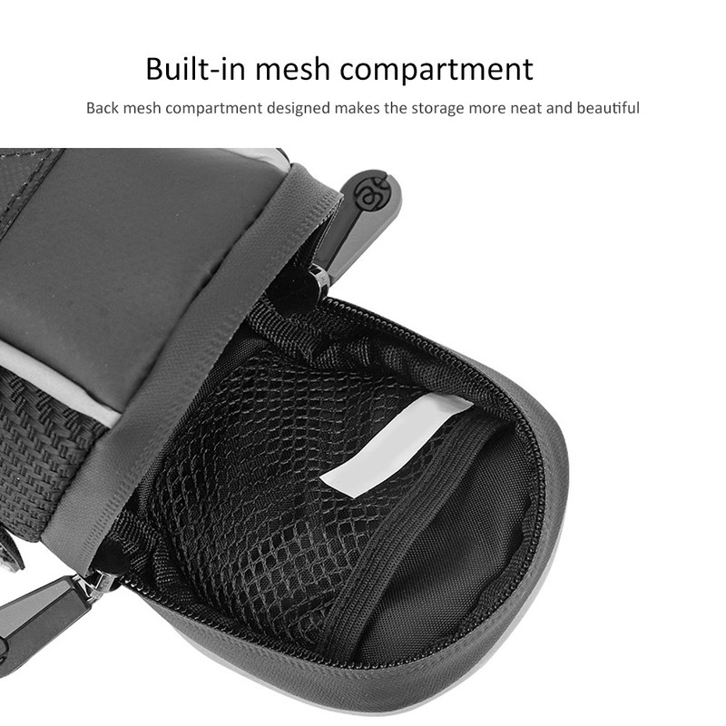 Portable PU Bicycle Saddle Bag Waterproof Large Capacity Tail Seat