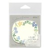 Tsukesen Paper Transparent Flower Pattern 19080006 Stylish Elegant Message
