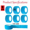 Kuanfine 6 Pack 1 Inches Self Adhesive Bandage Wrap Vet