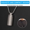 VANSU Titanium Waterproof Keychain Pill Holder Container,Portable Mini Size Pill