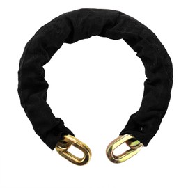 Yarlung 2 Feet Hardened Steel Security Chain, 10KS 3/8" Thick Heavy Duty Square Link Chain for Bikes, Motorcycles, Protected from Prying, Sawing, and Cutting