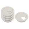 YOKIVE 5 Pcs Cord Through Raceway Plastic Desk Cable Hole