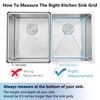APPASO Kitchen Sink Grid and Stainless Steel Sink Protector, 24-1/8"