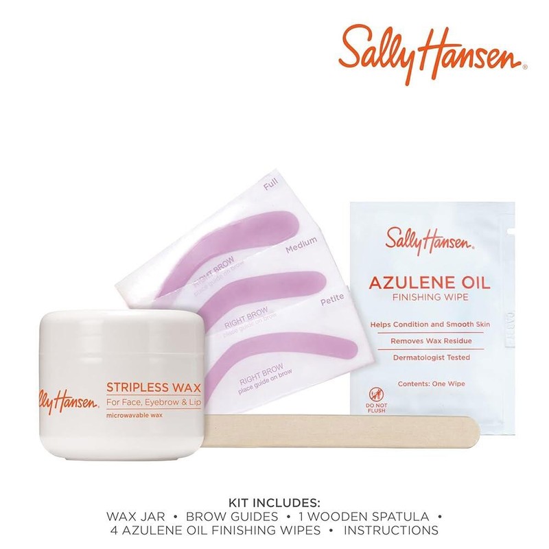Sally Hansen 얼굴, 눈썹, 입술용 샐리 핸슨 스트라이프리스 왁스 키트