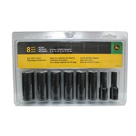 Genuine John Deere Deep Socket Impact 8 Piece Set METRIC - TY27274
