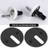 VGOL 8pcs Toilet Hinge Base Plate Washer 40mm Diameter Non-slip