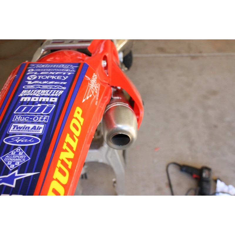CP500 Silencer Mount for Honda CR500 engine aluminum frame conversion