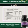 Biotina 10,000 Mcg Con Colágeno, Ácido Hialurónico, Magnesio 30 Cápsulas