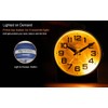 Tinload 4.3" No Ticking Analog Alarm Clock,Silent Readable for Seniors,Easy