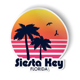 Squiddy Siesta Key Florida - Vinyl Sticker Decal for Phone, Laptop, Water Bottle (3" high)