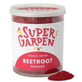 Beetroot Powder, Freeze Dried - Healthy Powder for Smoothies, Soups, Cooking - Food Colouring Powder, 100% Natural and Gluten Free by Super Garden (160g)