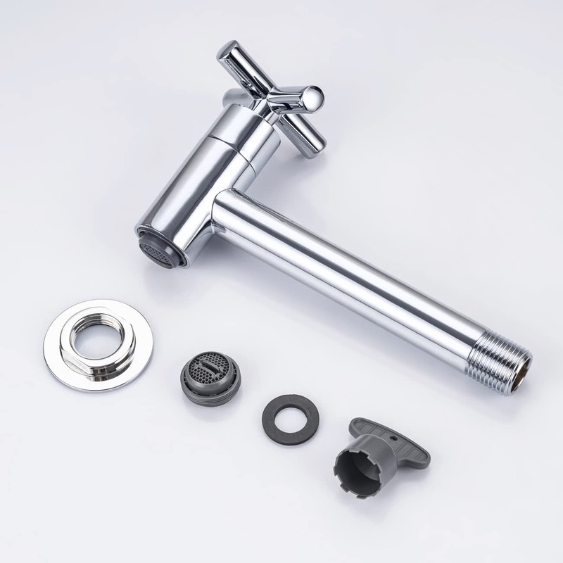 Tondiy Wall Mounted Cold Water Tap Brass Cold Water Tap
