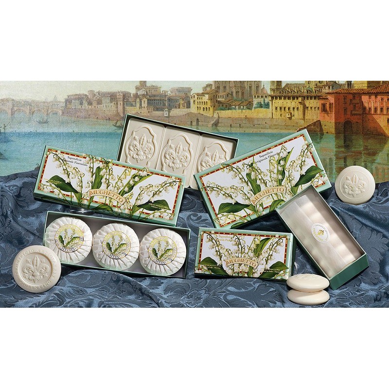 Lily of the Valley Soap, Round, 3 Pieces Each 100