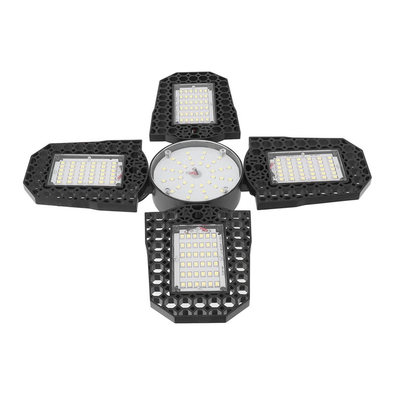 LED Garage Lights Foldable 4 Leaves 100W High Brightness Energy