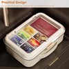 Lunhoo Documents Storage Bag, File Storage Case with Clear Compartment,