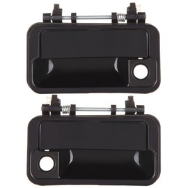 OCPTY Door Handles Exterior Front Driver Passenger Side Replacement fit 1989-1994 for Geo Metro for Pontiac Firefly for Suzuki Swift Outside Door Handles Smooth Black(2pcs)