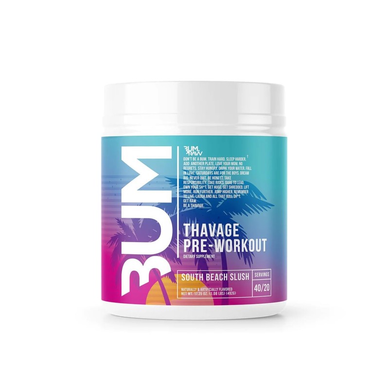 RAW PRE ENTRENO CBUM THAVAGE PRE-WORKOUT 40 SERV 492 GRS