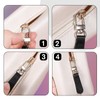 PEOVLVN 8 PCS Zipper Pulls Replacement, Leather Handle Detachable Zipper