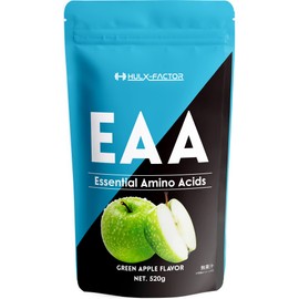 [青りんご味] 必須アミノ酸 サプリ EAA ベータアラニン配合 ハルクファクター 520g 国産