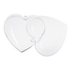 Acrylic Heart Shape, 6 cm, Separable, with Eyelet